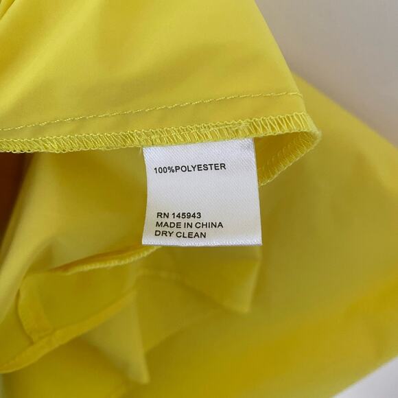 TOCCIN X RTR Twist Front Belted Midi Dress in Lemon Yellow Size 12 Gently Used - Picture 8 of 8